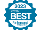 Badge for PartnerMD's award for Best Concierge Medicine Practice in 2023 by Richmond Magazine