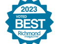 Badge for PartnerMD's award for Best Concierge Medicine Practice in 2023 by Richmond Magazine