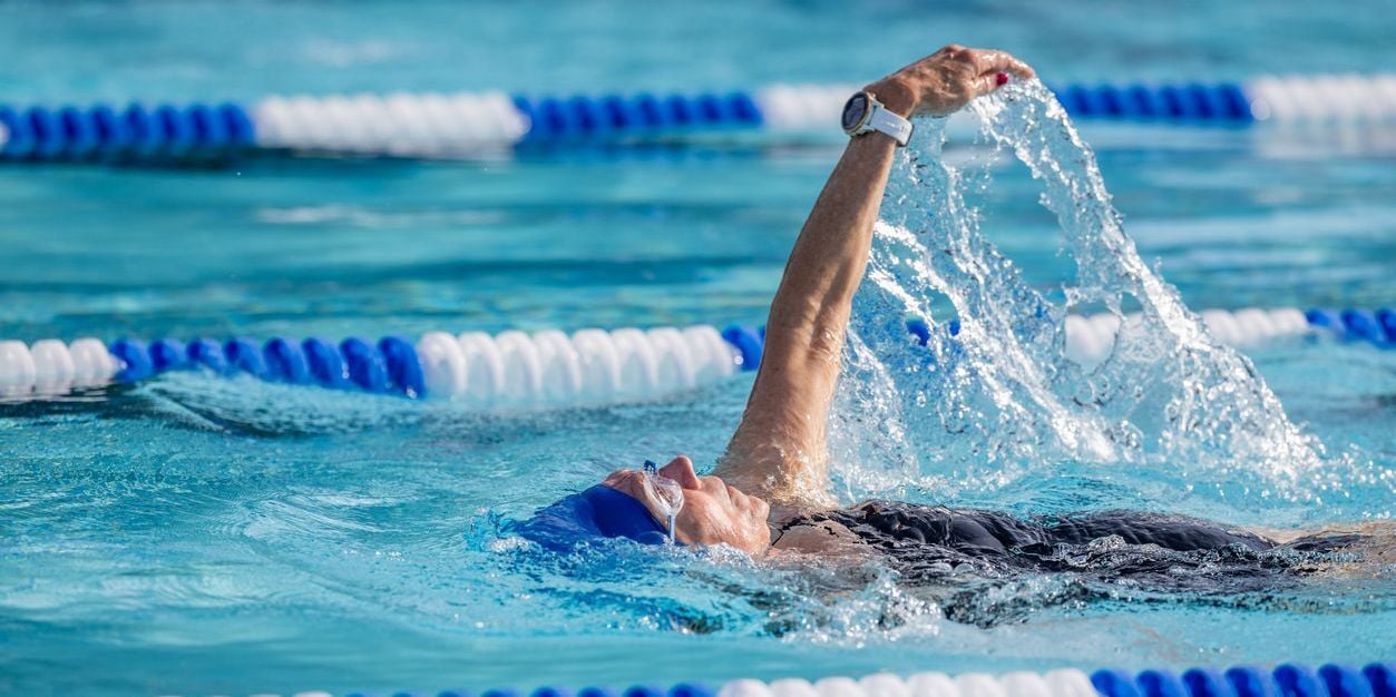 Woman swimming