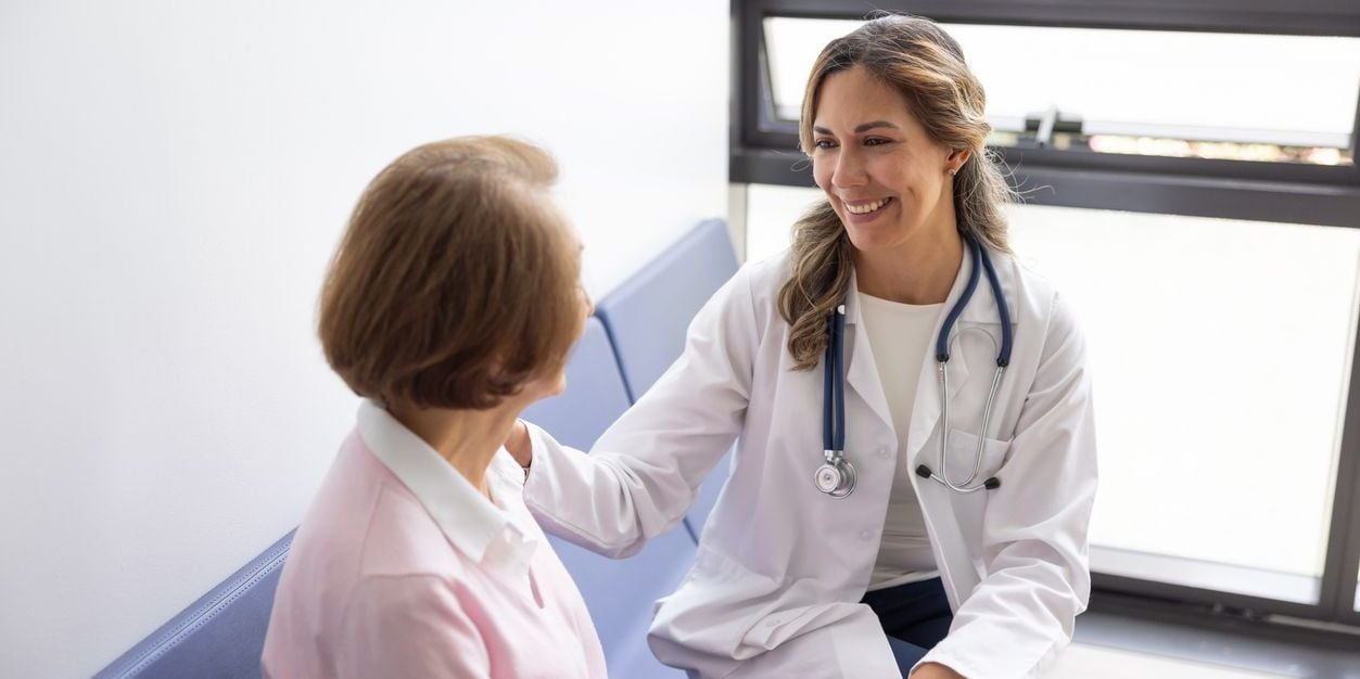 Doctor with patient