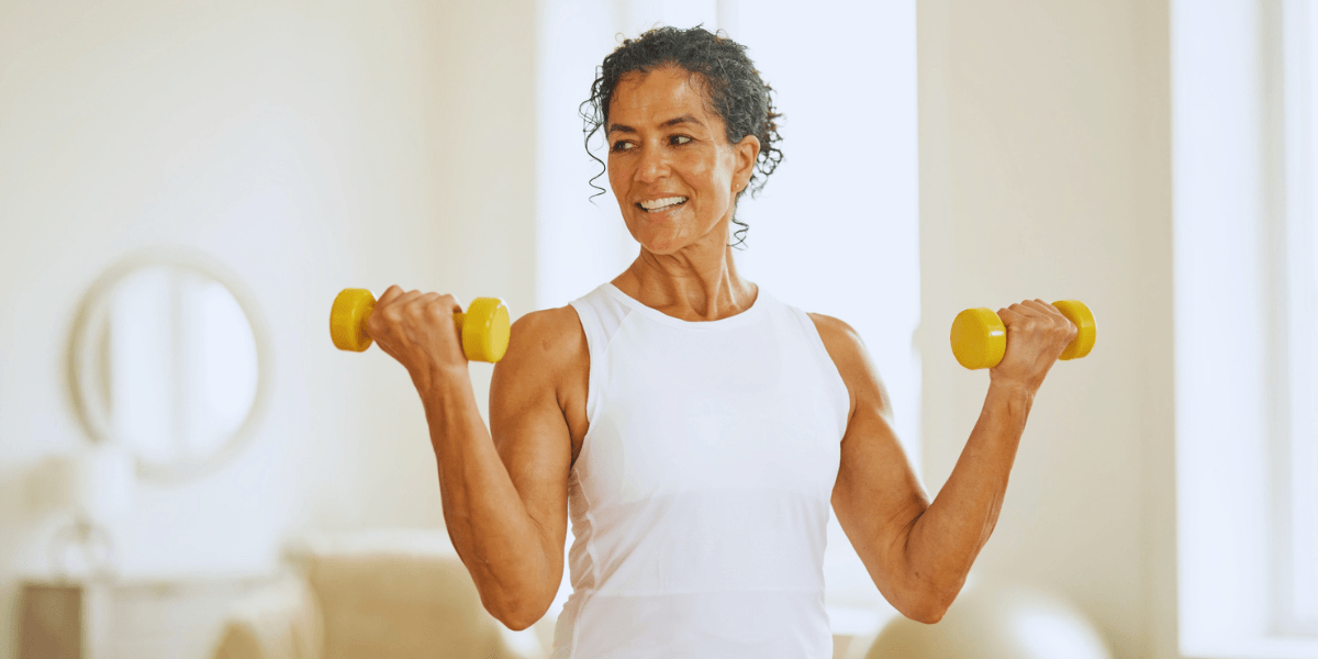 Woman exercising