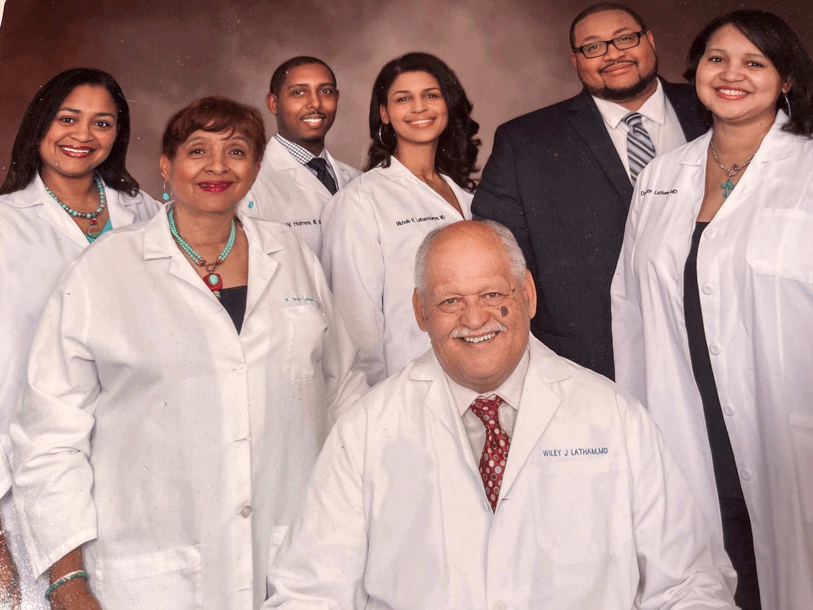 Dr. Latham-Solomon and her family, who are also physicians!