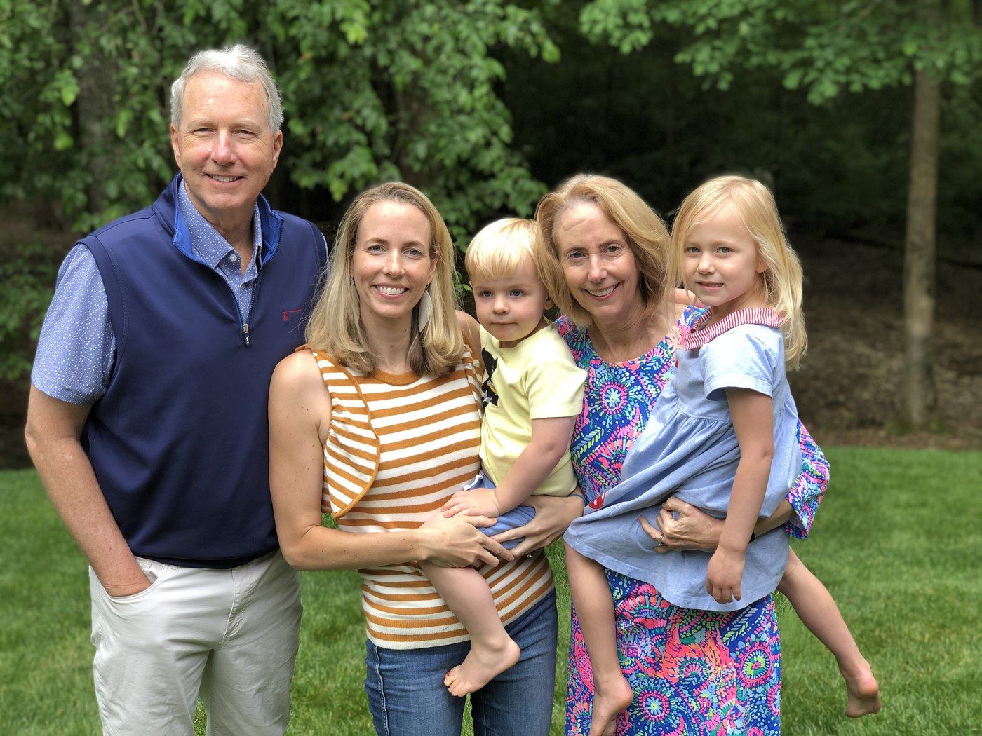 Dr. Mumper with wife, daughter, and grandchildren