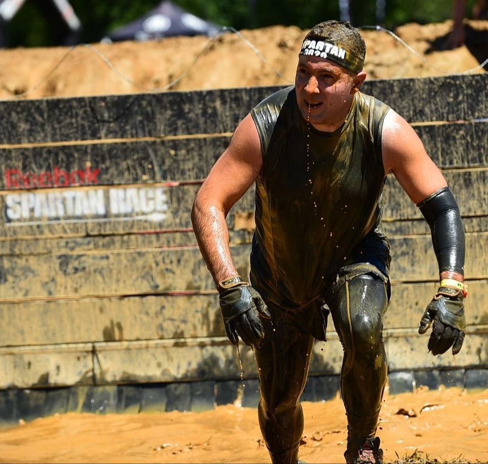 Dr. Norris competing in a Spartan race