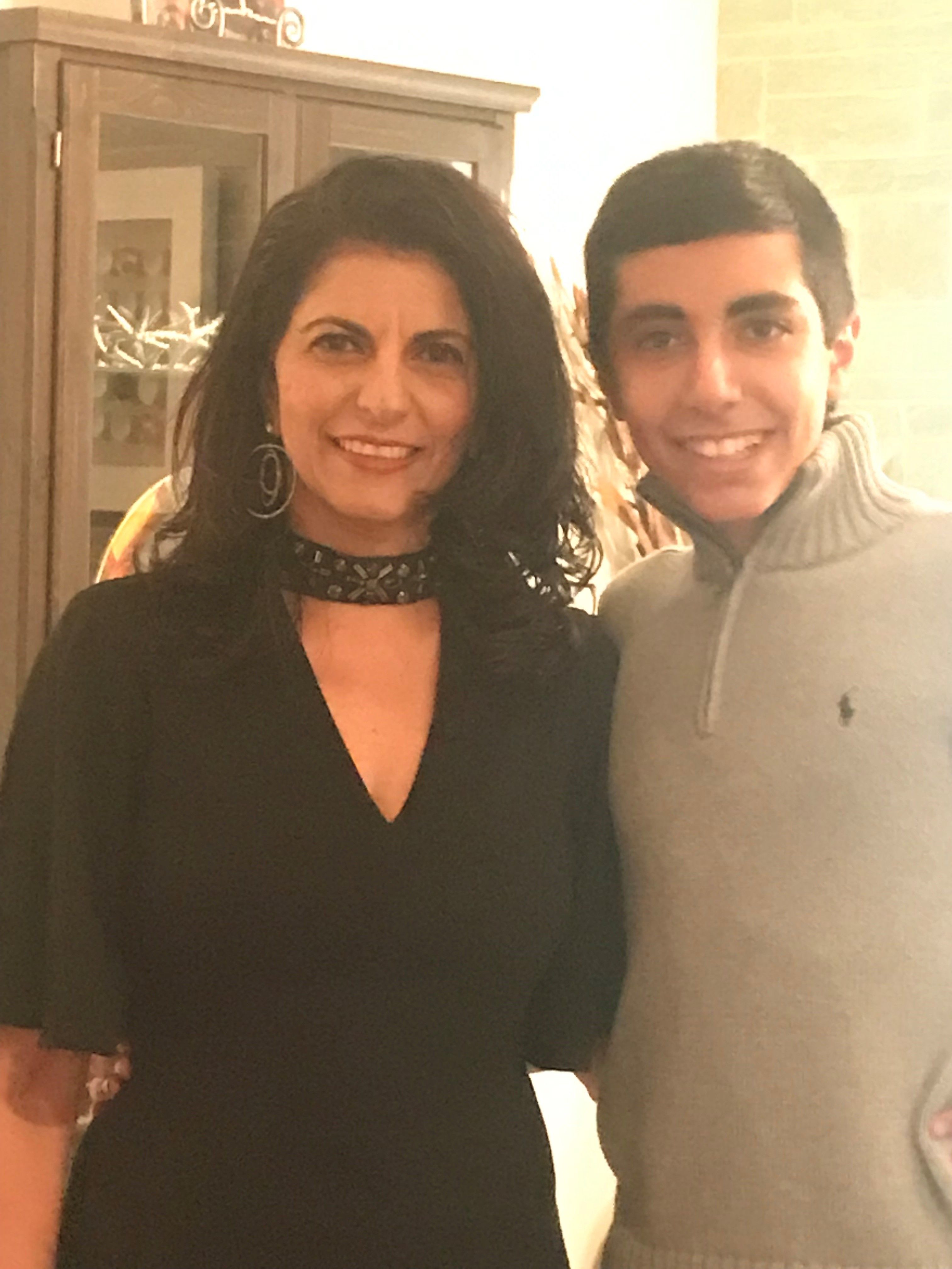 Dr. Mandana Shafai and her son
