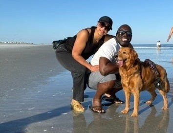 Tutt with Husband and Dog