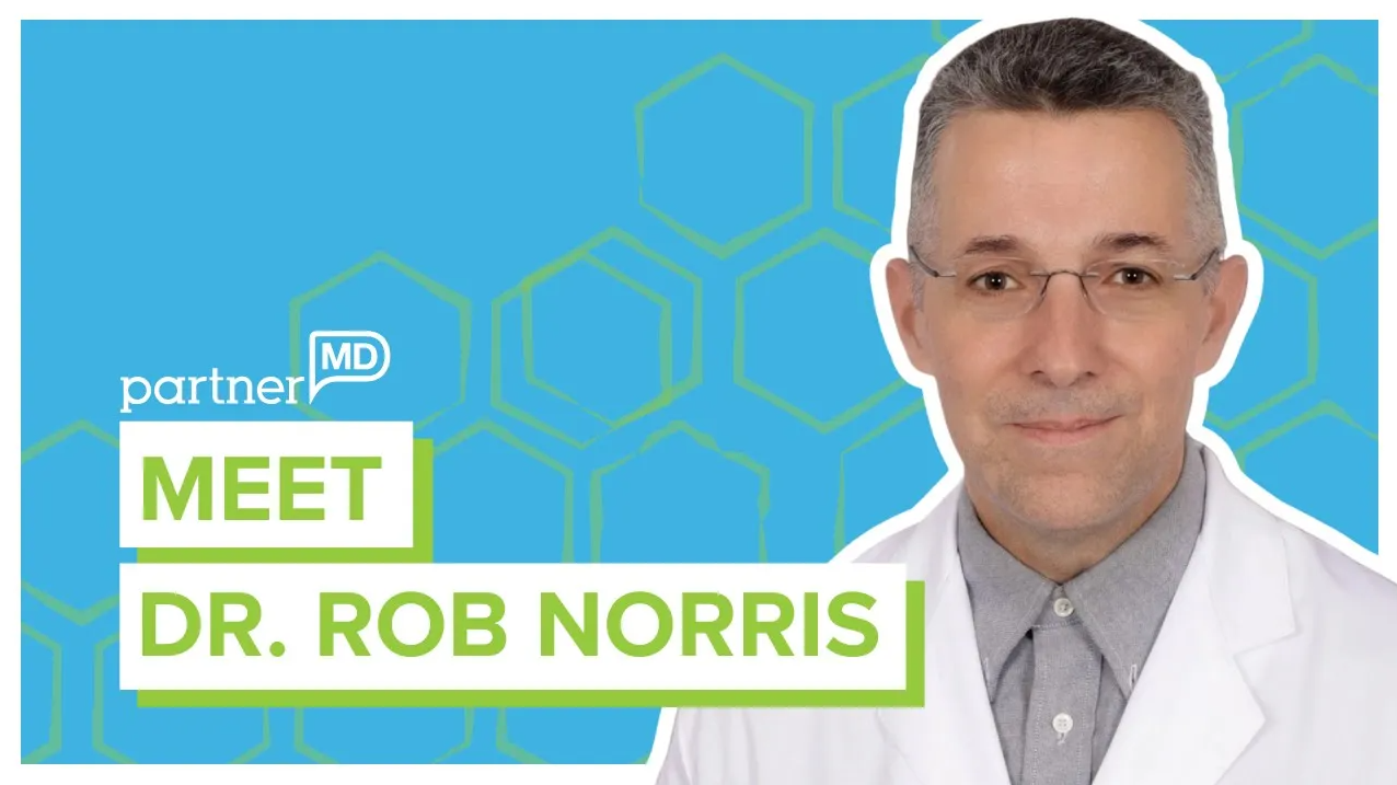 Thumbnail graphic for video introducing Dr. Rob Norris