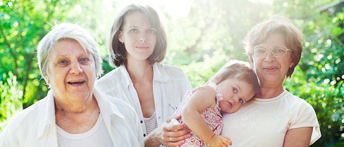 Picture of four generations of females from one family