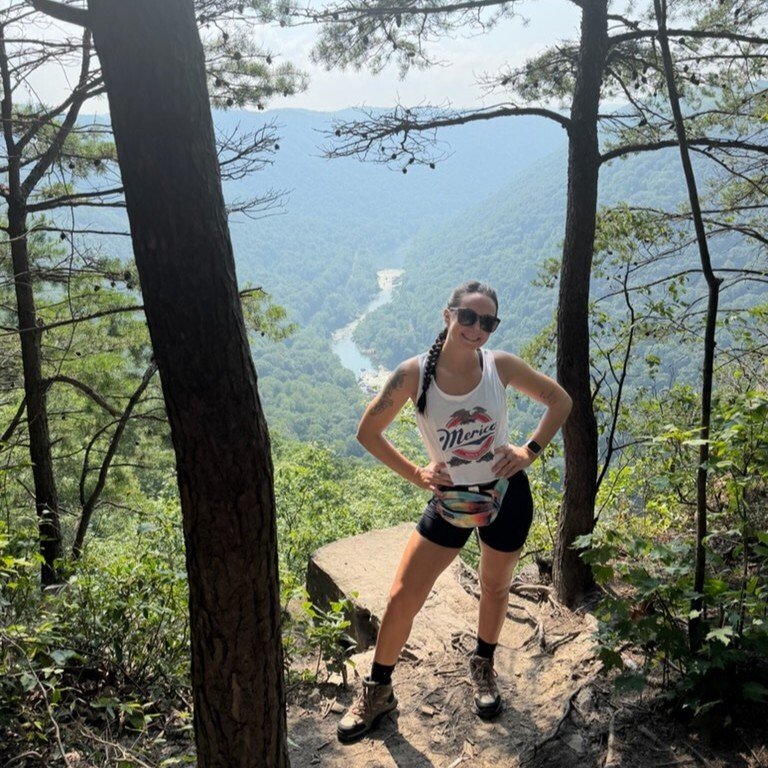 Emily hiking