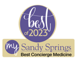 Banner honoring PartnerMD as the winner of the Best Concierge Medicine Practice award from My Sandy Springs magazine