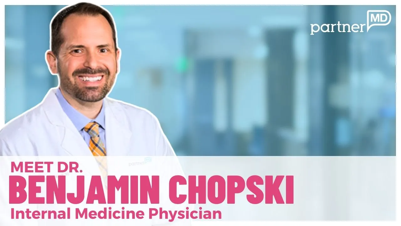 Thumbnail for video introducing Dr. Benjamin Chopski