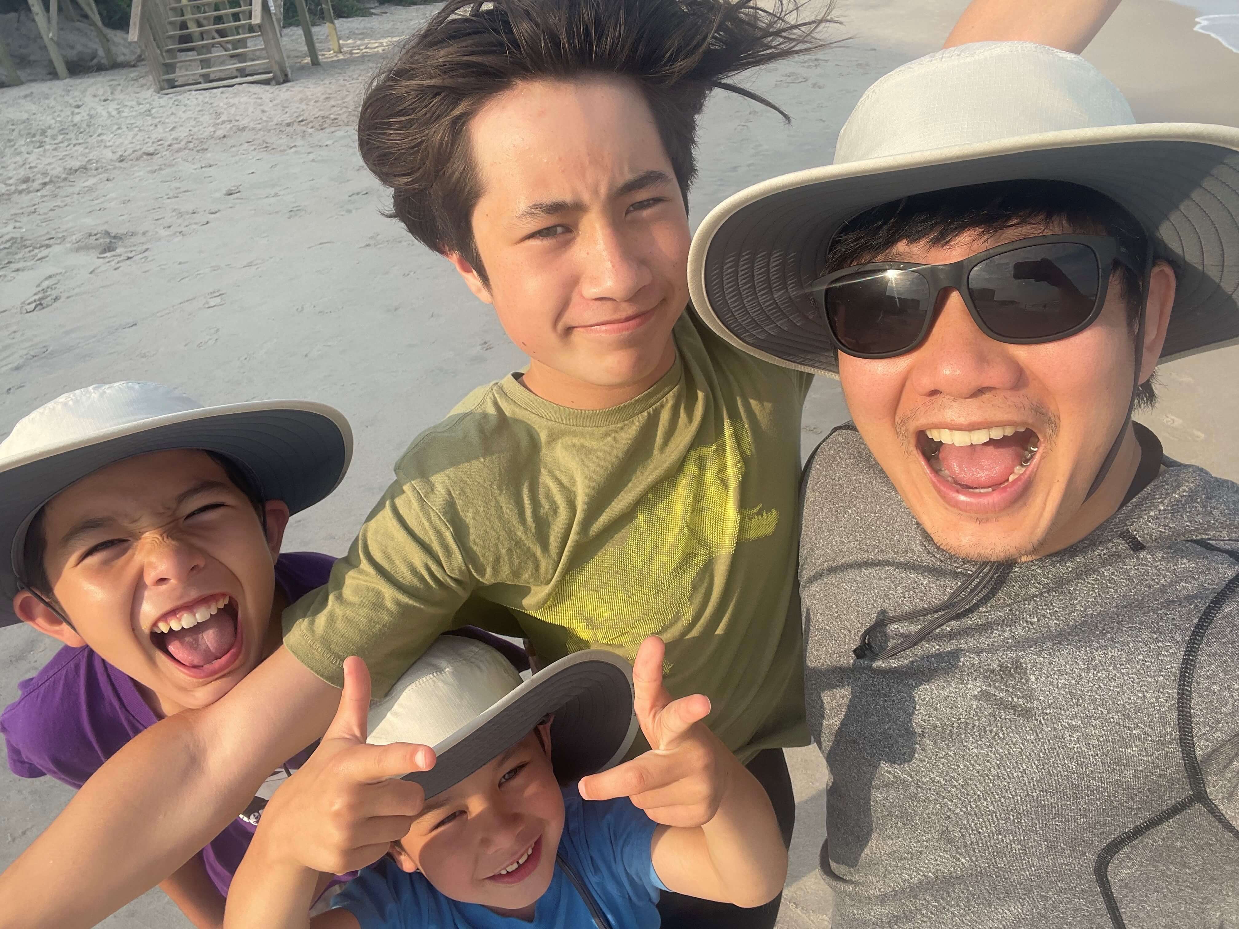 Dr. Shih with his sons