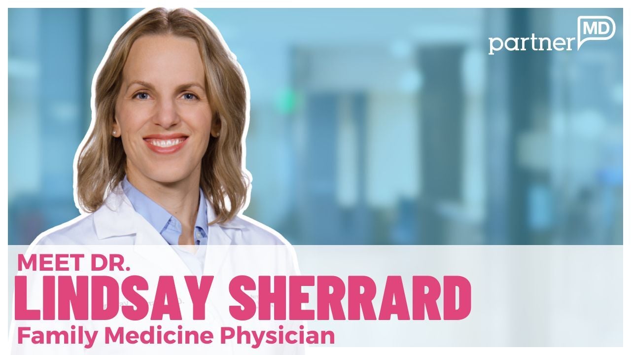 A thumbnail for a video for Doctor Lindsay Sherrard's bio.