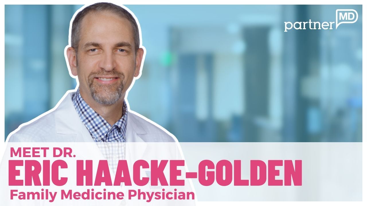 A thumbnail for Doctor Eric Haacke-Golden's bio video