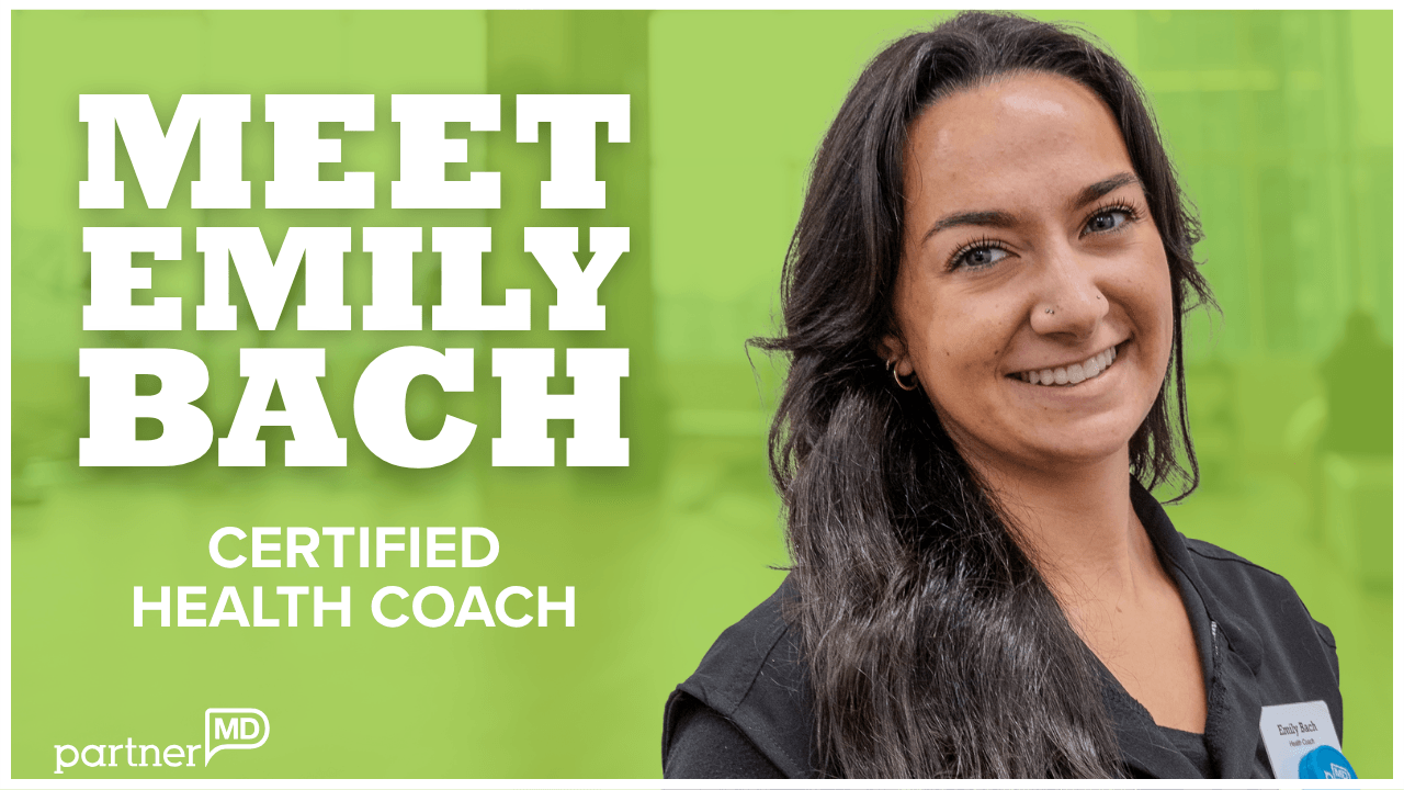 Thumbnail for Emily Bach's certified health coach bio video