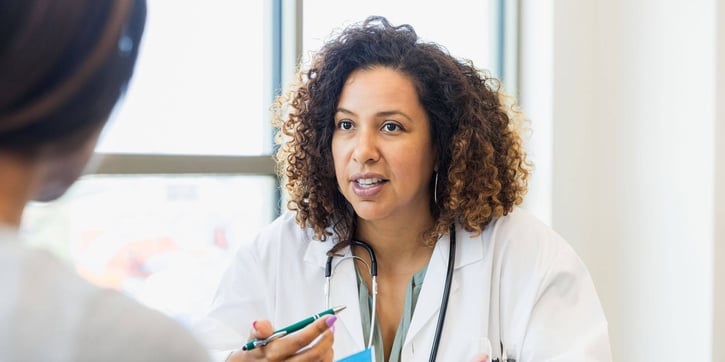 Doctor talking to patient 
