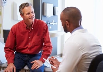 Man consulting with his doctor