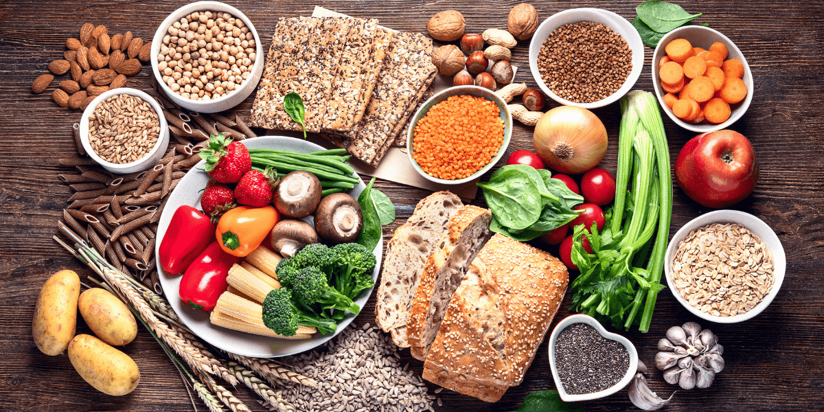 Dietary fiber foods