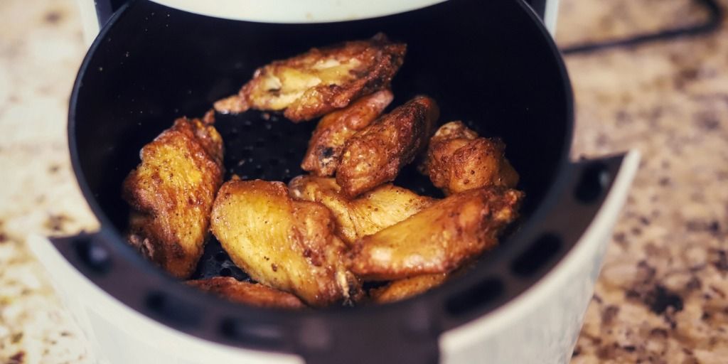 Chicken wings are a great low-carb option for an air fryer. 