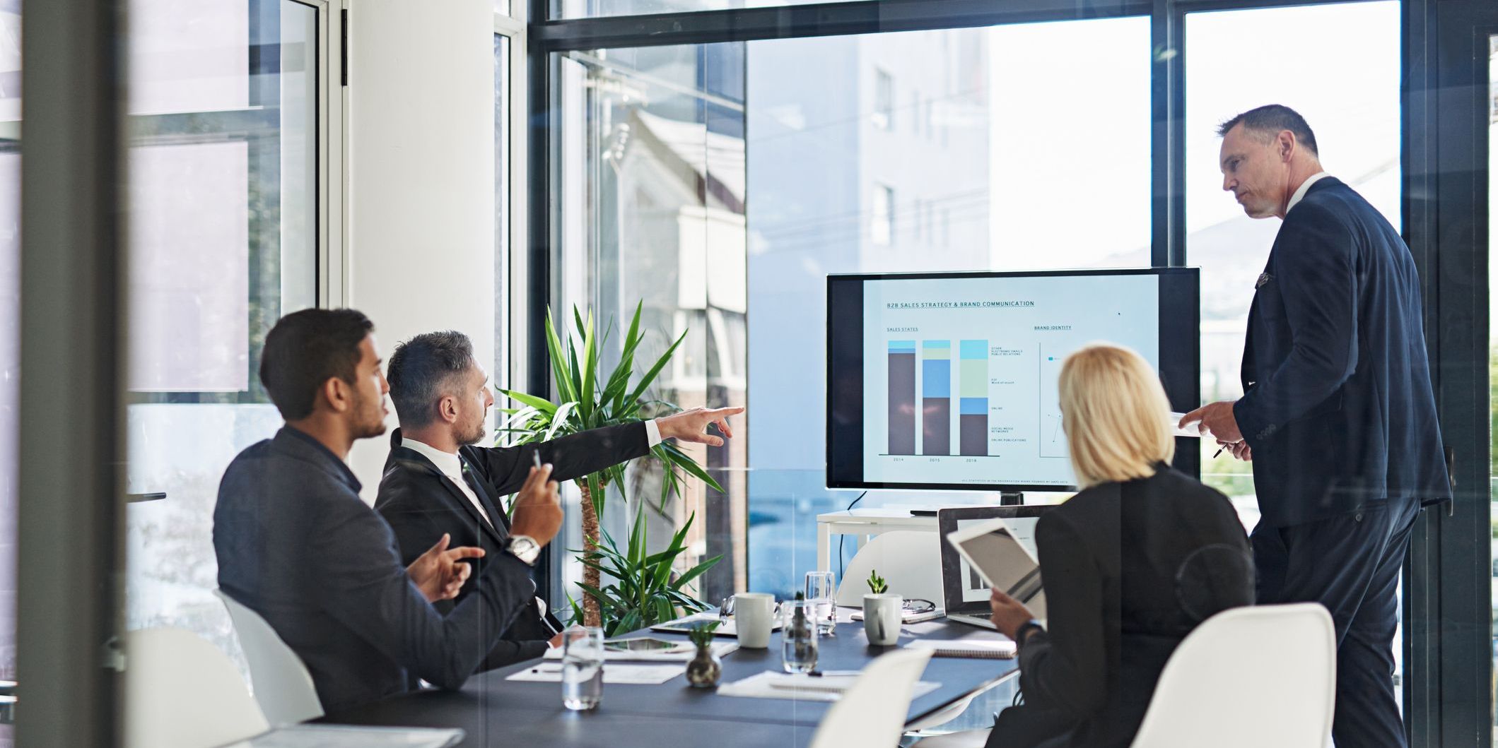 Executives in a meeting